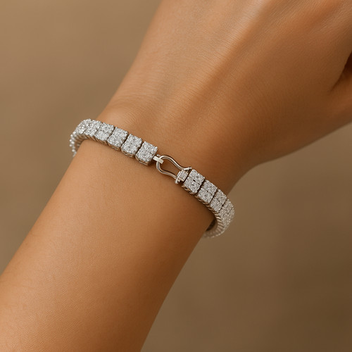 Bracciale tennis diamanti - bracciale,